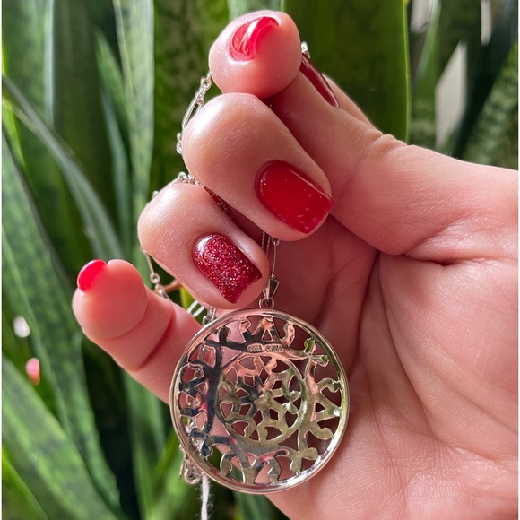 Marcasite Sterling Silver Pendant Chain - Picture 11 of 13